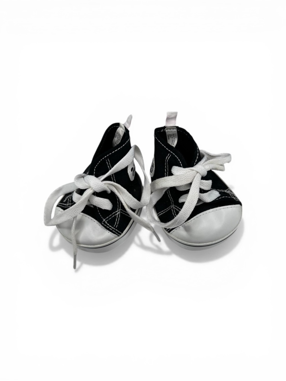 Build-A-Bear Black High-Top Sneakers – Doll Shoes / Plush Accessories